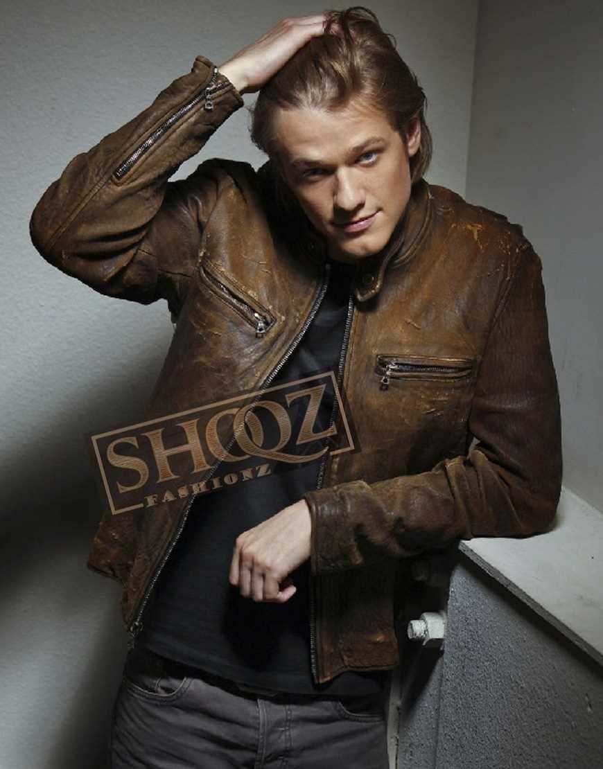 Macgyver Lucas Till Brown Leather Jacket
